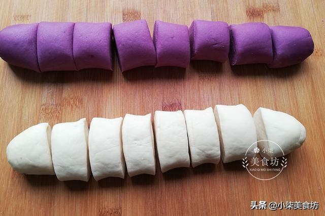 紫薯花卷，记住2个关键点，不用二次饧面，超柔软，一顿8个不够吃