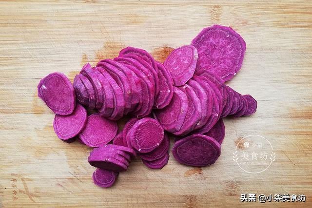 紫薯花卷，记住2个关键点，不用二次饧面，超柔软，一顿8个不够吃